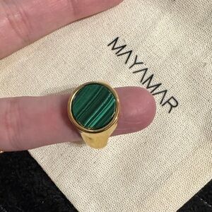 Mayamar Malachite Signet Ring